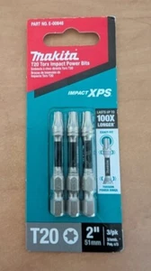 Makita Impact XPS T20 Torx 2 Power Bits 3 Pack High Strength Durable Tools - Picture 1 of 4