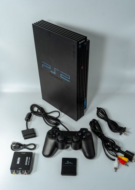 Sony Playstation 2 PS2 Fat Black Video Game System Console – TekRevolt