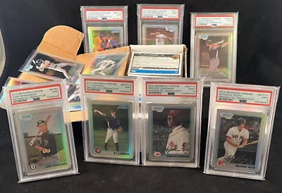 1-110 Lot 2010 Bowman Chrome refractors 7 PSA 9s RCs Arenado, Rizzo, DJ, Chapman - Image 1 of 4