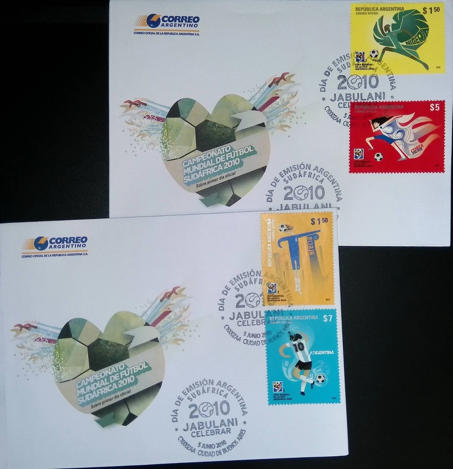 O) 2010 ARGENTINA, SOUTH AFRICA 2010 WORLD FOOTBALL CHAMPIONSHIP, FDC XF - Image 1 of 1