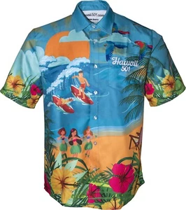 Wayne Mardle Darts Shirt Official Hawaii 501 Dart Shirt Pocket 8 Sizes Legend - Picture 1 of 3