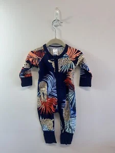 0-3 Months Bonds Baby Leopard Leaves Zip Suit - Picture 1 of 2