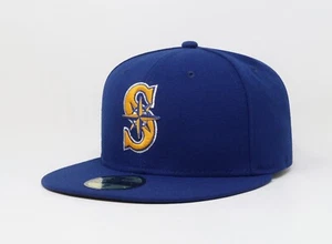 New Era 59Fifty Men Women Seattle Mariners 2016 Alternate Royal Blue Fitted Cap - Picture 1 of 5