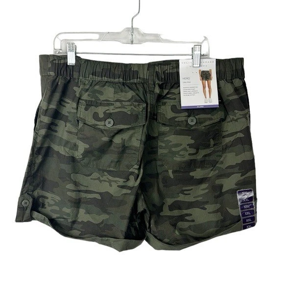 Women’s High Waisted Drawstring Contrast Mesh 2-in-1 Side Pocket Flowy Mini Flare Casual Skirt 25 576