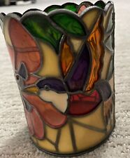 Stained Glass Hummingbird Votive/Tealight Candle Shade Vintage