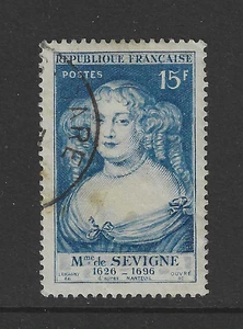 Francia Michel n. 892 timbrato francobollo del 1950 scrittrice - Foto 1 di 1