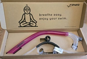 FINIS Original Center-Mount Schwimmer Schnorchel für Schoßschwimmen rosa Erwachsene - Bild 1 von 3