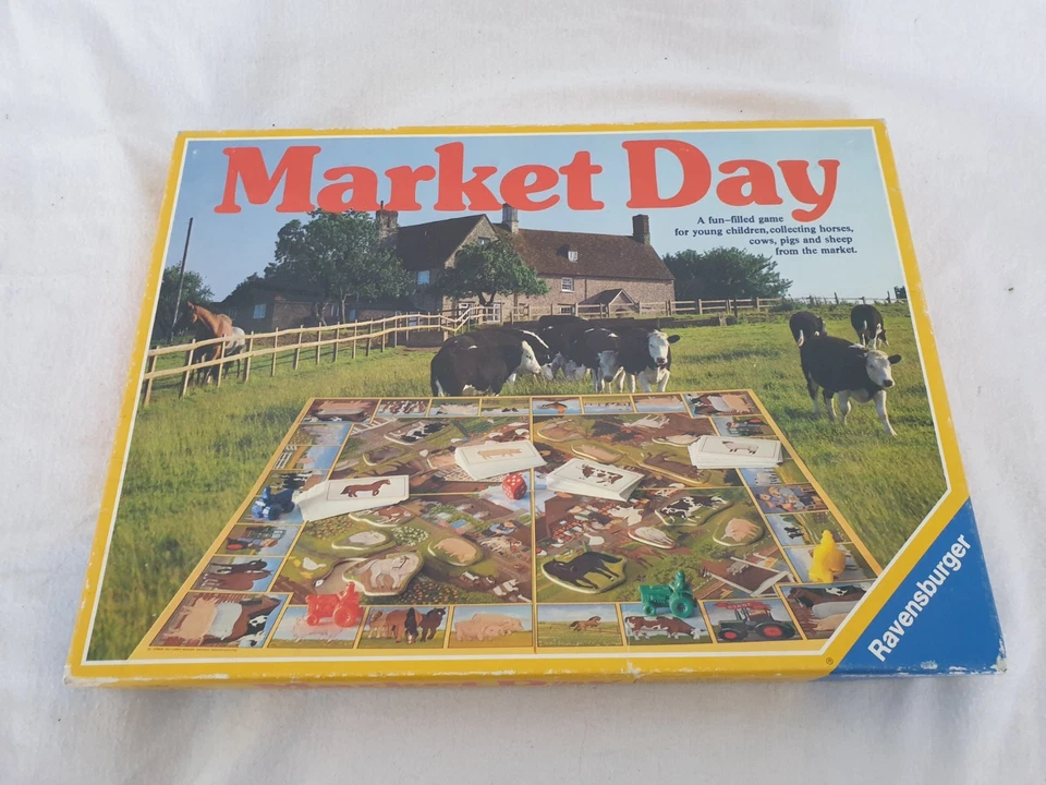 Market Day Board Game Ravensburger Vintage 1984 Complete - Image 1 of 4