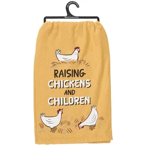Raising Chickens and Children Kitchen Towel - Picture 1 of 2