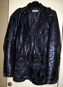 Blouson épais Marque Moto Cuir. Véritable cuir de vachette. XXL. - Picture 1 of 2