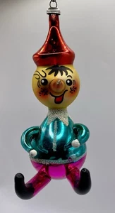 VTG Mouth-Blown Soffieria De Carlini Glass Ornament, Figural PINOCCHIO. - Picture 1 of 12