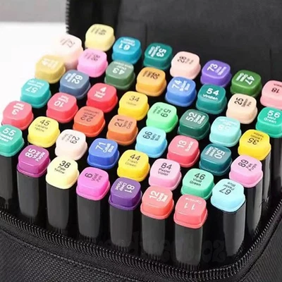 80 Colors Art Markers Pens, Dual Tips Alcohol Markers Set with Base Markers NEW - image 1 of 4