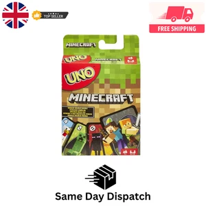 MINECRAFT UNO Playing Card Game Family Childrens and kids Friends Party - Picture 1 of 7