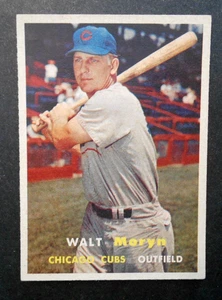 1957 Topps #16 Walt Moryn Chicago Cubs EX+ - Imagen 1 de 2