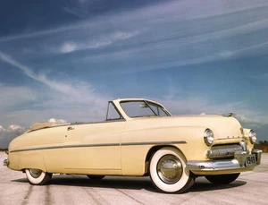 1949 Mercury Eight Cabrio 8,5x11 Randlos 5x7 Foto - Bild 1 von 1
