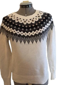 Old Navy Fair Isle Damenpullover Rundhalsausschnitt Größe S Brustumfang 34” L 23” - Bild 1 von 11