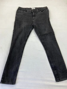 Jacamo Mens black jeans size 38R wash look stretch zip fly - Picture 1 of 6