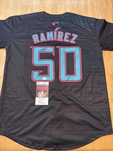 Agustin Ramirez Signed Autographed Miami Marlins City Edition Jersey. Jsa Coa - Picture 1 of 3