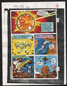 NEUE GÖTTER 3 PRODUKTIONSKUNST HANDKOLORIERT SIGNIERT JACK KIRBY ANTHONY TOLLIN COA PG 8 - Bild 1 von 8