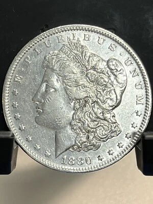 1880-P Morgan Silver Dollar Circulated Extremely Fine Mirror Proof-Like - Image 1 of 2