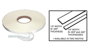 CRL 1/4" x .040" Transparent Acrylic Very Hi-Bond Adhesive Tape - 20 ft - Picture 1 of 1