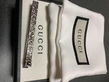 GUCCI old gucci Genuine Authentic Men Necktie Pins Set Luxury Silver Gold O8