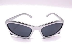 Y2K Vintage Sonnenbrille mit silbernem Gestell gebraucht - Bild 1 von 5
