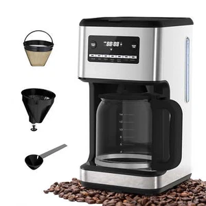14-Cup Schedulable Coffee Maker, Stainless Steel,Self-clean - Picture 1 of 8