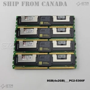 8GB(4x2GB) Kingston Server Memory Ram PC2-5300F 2Rx8 KTD-WS667/4G - Picture 1 of 4
