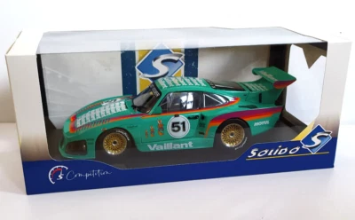 SOLIDO 1:18 AUTO PORSCHE  935 K3  #51 VAILLANT 1977 VERDE ART  S1807205 - Immagine 1 di 4
