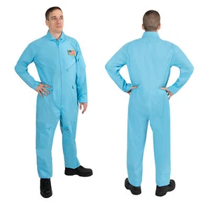 Mens Air Force Aviation Flightsuit In Light Blue - Picture 1 of 4