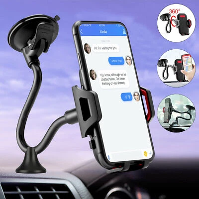 360° Car Dashboard Windshield Mount Holder Cradle Stand Cell Phone GPS Universal - Image 1 of 4