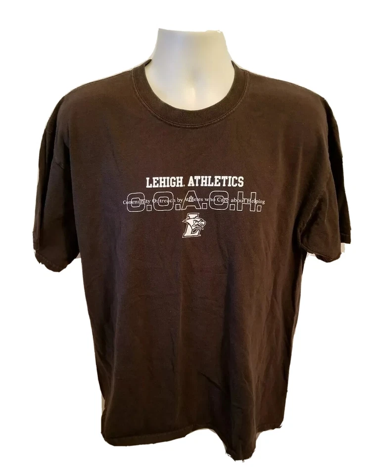 Lehigh University Athletics Mt. Hawks Coach Adult Brown XL TShirt - Image 1 of 4