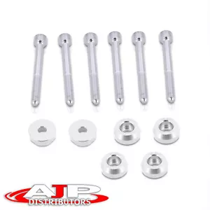 Silver Rear JDM LCA Lower Control Arms Washer Kit For Civic/Integra/CRX/DelSol - Picture 1 of 4