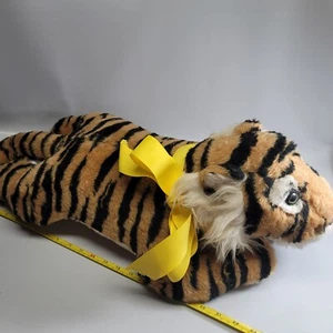 Vintage Dakin Pillow Pets Tiger 24 " Untested Plush Toy Animal 1978 - Picture 1 of 12