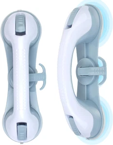 2-Pack Shower Handle Safety Grab Bars with 3 Suction Cups for Bathtubs and Showe - Picture 1 of 12