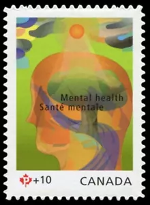Canada  # B 15   MENTAL HEALTH   Brand New  2009  Die Cut Q/Pac Issue - Picture 1 of 1
