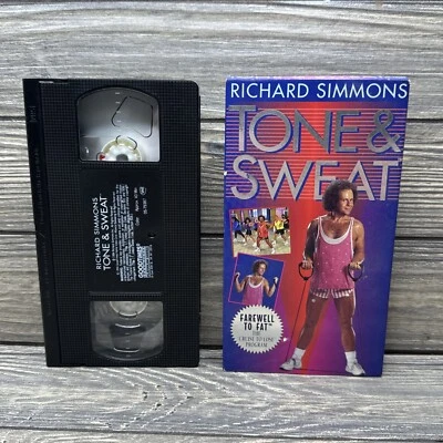 Vtg Richard Simmons Tone & Sweat VHS Tape Good Times Video Corp 1994 - Image 1 of 4