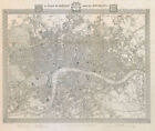 "A plan of London and its environs" by CREIGHTON & WALKER for LEWIS 1840 map