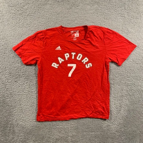 Adidas Toronto Raptors Kyle Lowry Red Short Sleeve T Shirt Boys XL 18 Cover