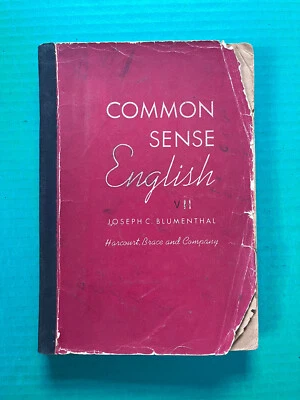 Common Sense English II (1947) by Joseph Blumenthal RARE w/ Music Brochure - Image 1 of 4