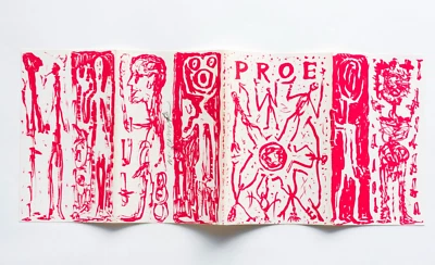 A.R. Penck, PROË, Siebdruck, 1992 siebtes Malerbuch,  Auf.200 sign. RARITÄT - Bild 1 von 4