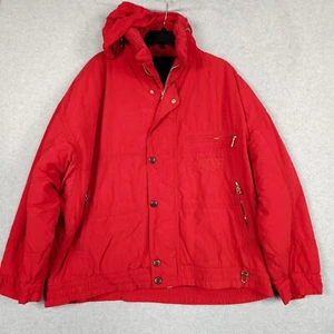 Bogner Jacket Men's Size 2XL Red Lined Hooded Long Sleeve Heavy XXL - Picture 1 of 16