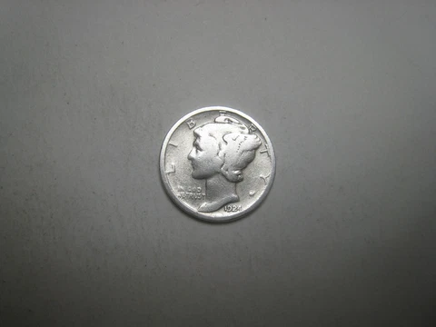 1924-P Mercury Silver Dime Cover