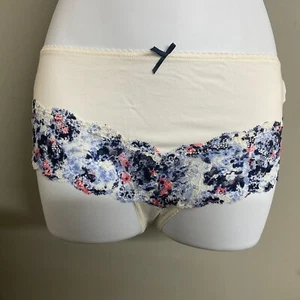 EX Marks And Spencer Sexy Cream Floral Lace Midi Knickers Sizes 8-22 - Picture 1 of 12