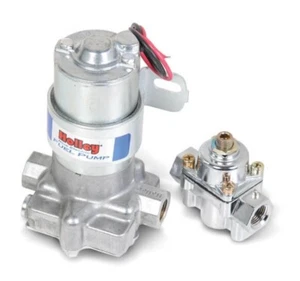Bomba de combustible eléctrica Holley 110 GPH azul con regulador (solo gas) ajuste universal - Imagen 1 de 7