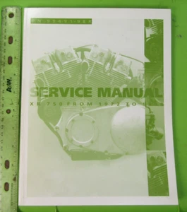 Harley XR-750 Fábrica Servicio Manual 1972-1998 XR750 OEM 72 Páginas P/N - Imagen 1 de 4