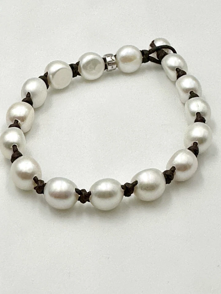 Bracciale Mimì Milano Perle Bianche, Argento Sterling 925 - Immagine 1 di 4