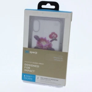 Speck Case for iPhone XS iPhone X Clear Wildflowers - Picture 1 of 3