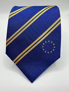 Statesman Krawatte Krawatte Europäische Union Flagge 3,25"" HLT Missionar personalisiertes Etikett - Bild 1 von 12